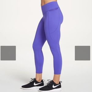 Calia Purple Cropped Leggings